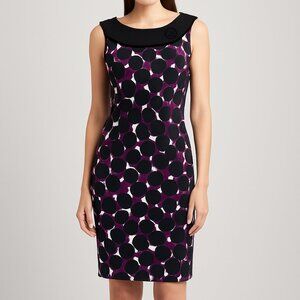 AGB Sleeveless‎ Polka Dot Sheath Dress